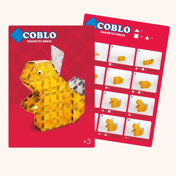 Coblo Magnetische tegels - bouwkaarten - 32 stuks