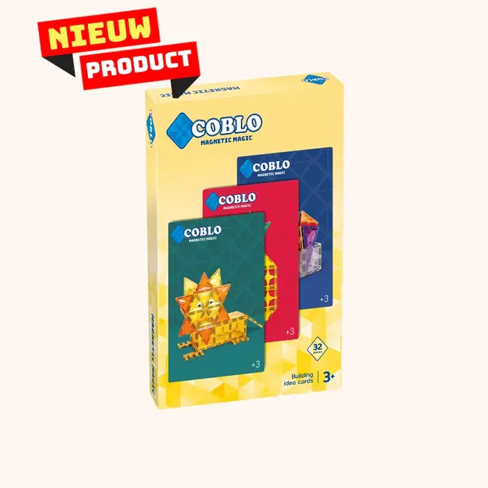 Coblo Magnetische tegels - bouwkaarten - 32 stuks