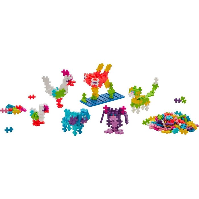 Plus-Plus Mini - learn to build, dieren - 275 stukjes en een bouwplaat