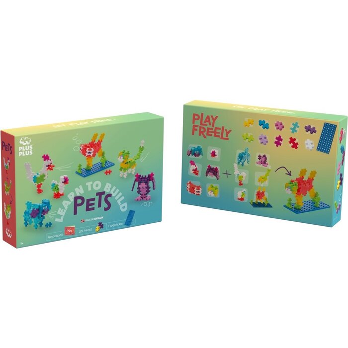 Plus-Plus Mini - learn to build, dieren - 275 stukjes en een bouwplaat
