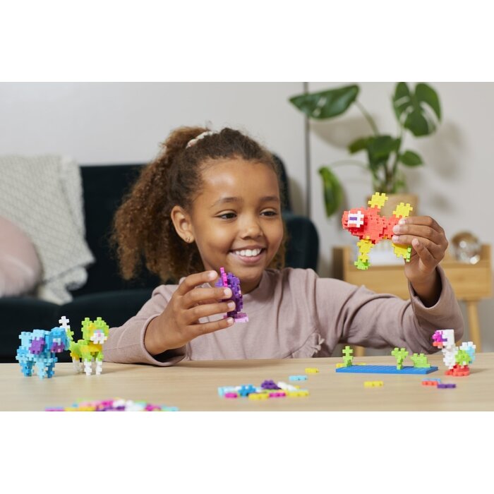 Plus-Plus Mini - learn to build, dieren - 275 stukjes en een bouwplaat