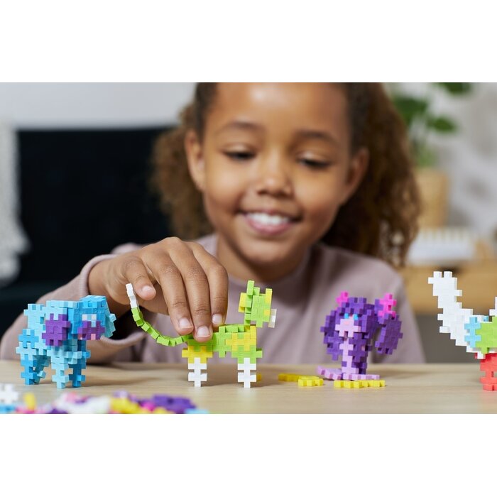 Plus-Plus Mini - learn to build, dieren - 275 stukjes en een bouwplaat