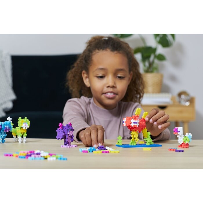 Plus-Plus Mini - learn to build, dieren - 275 stukjes en een bouwplaat