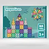 Magneticon Magnetische bouwtegels - pastel - 88 stuks