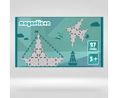 Magneticon Magnetische bouwtegels - 27 stuks - transparant