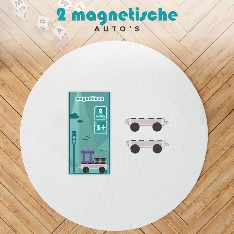 Magneticon Auto onderstellen 2 stuks - transparant