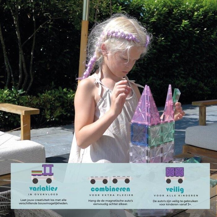 Magneticon Auto onderstellen 2 stuks - transparant