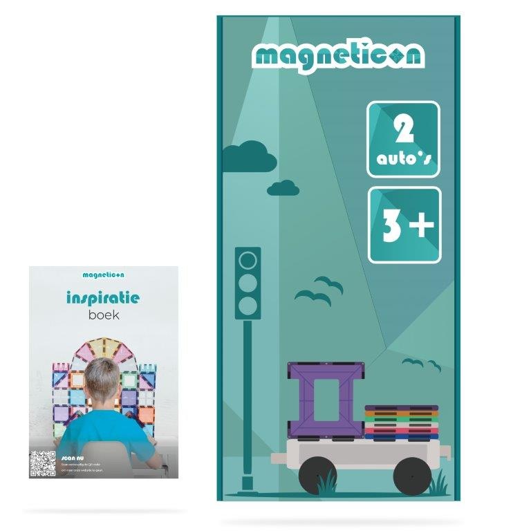 Magneticon Auto onderstellen 2 stuks - transparant