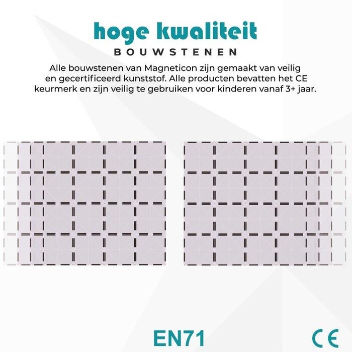 Magneticon Basisplaten 2 stuks - transparant
