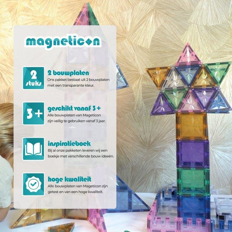 Magneticon Basisplaten 2 stuks - transparant