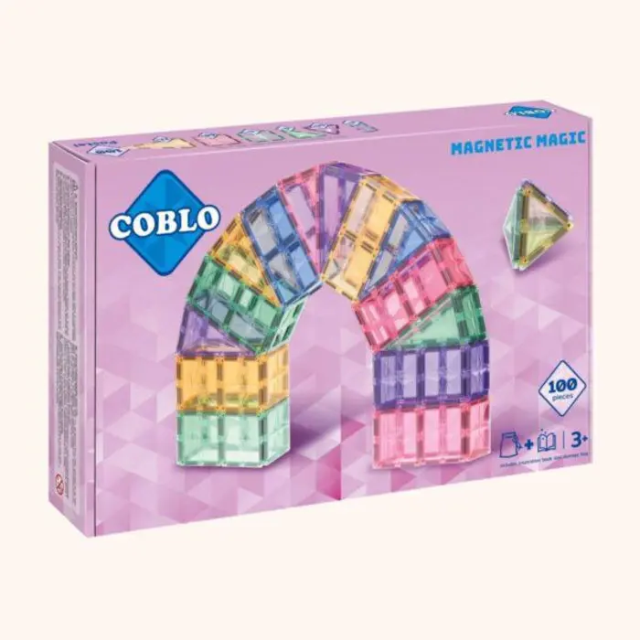 Coblo Magnetische tegels - Pastel - 100 stuks