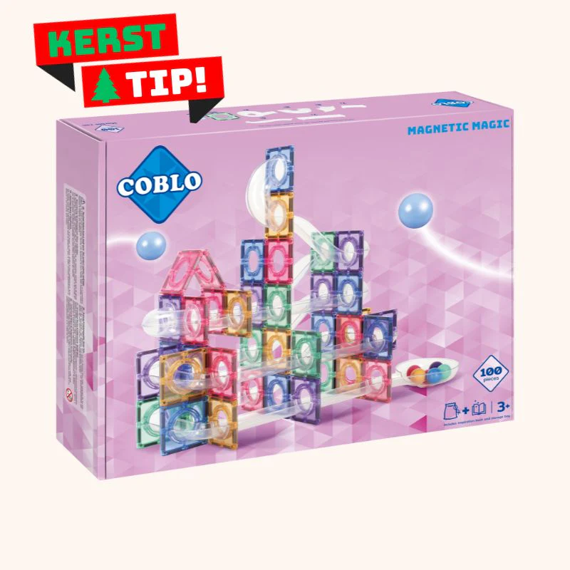 Coblo Pastel Knikkerbaan - 100 stuks