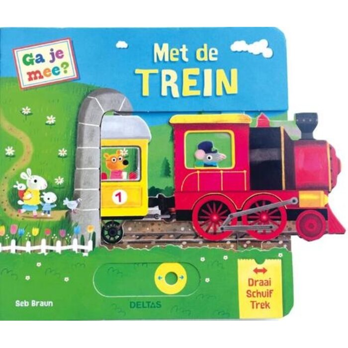 Deltas Kijk en ontdek - met de trein (draai, schuif en trek)