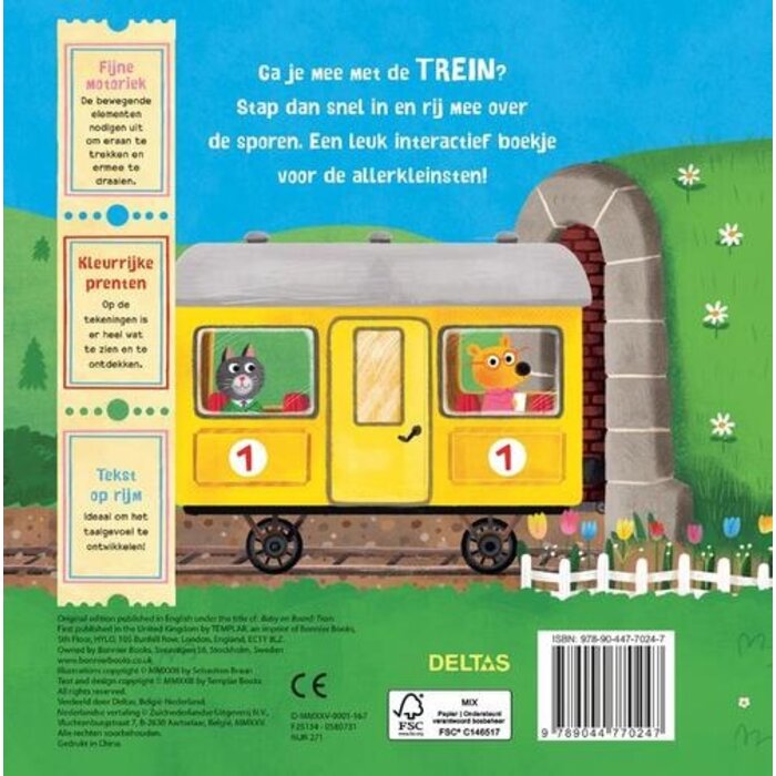 Deltas Kijk en ontdek - met de trein (draai, schuif en trek)