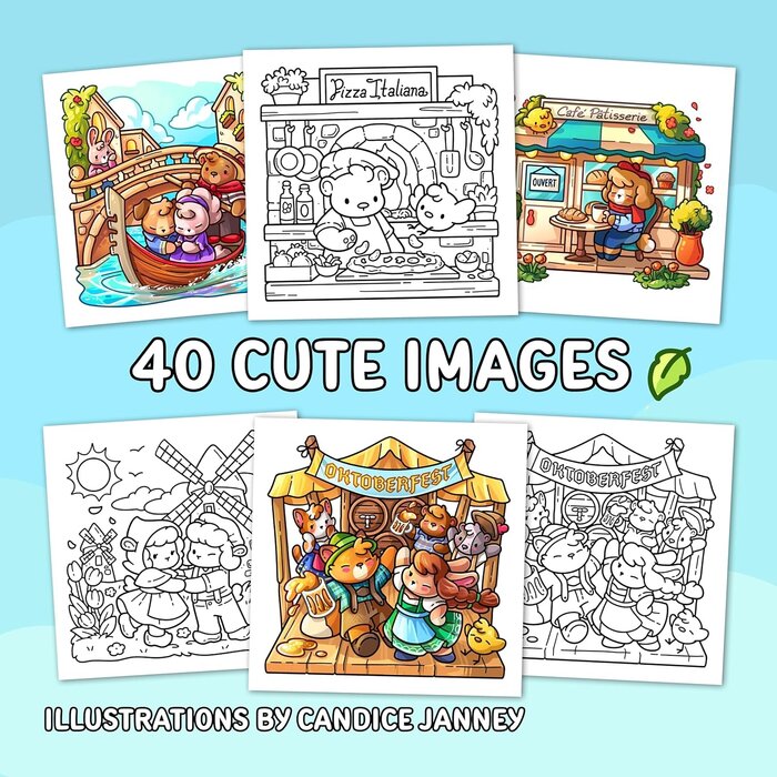 Deltas Comfy kleurboek - Cozy europe