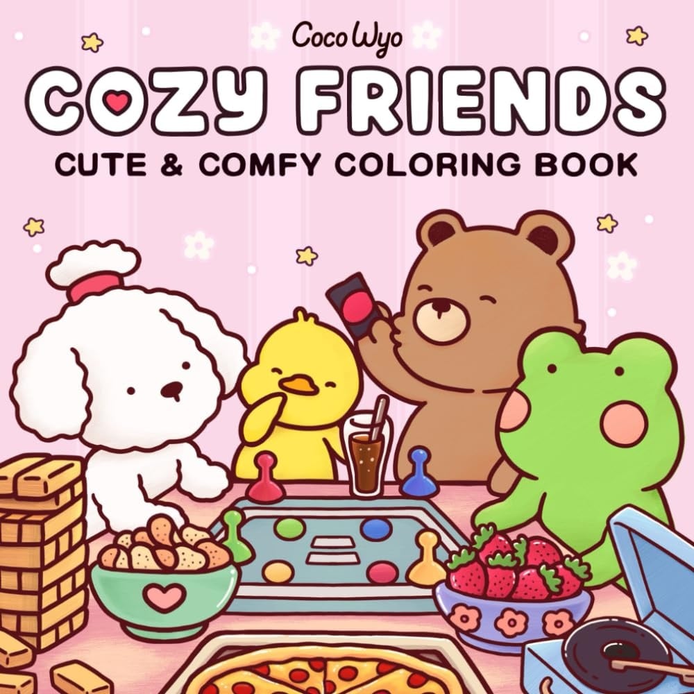 Deltas Cute & comfy kleurboek - cozy friends