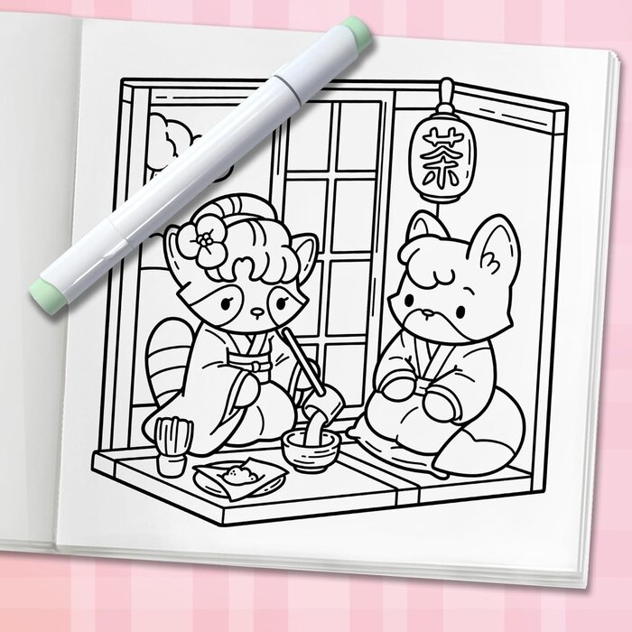 Deltas Comfy kleurboek - Cozy japan