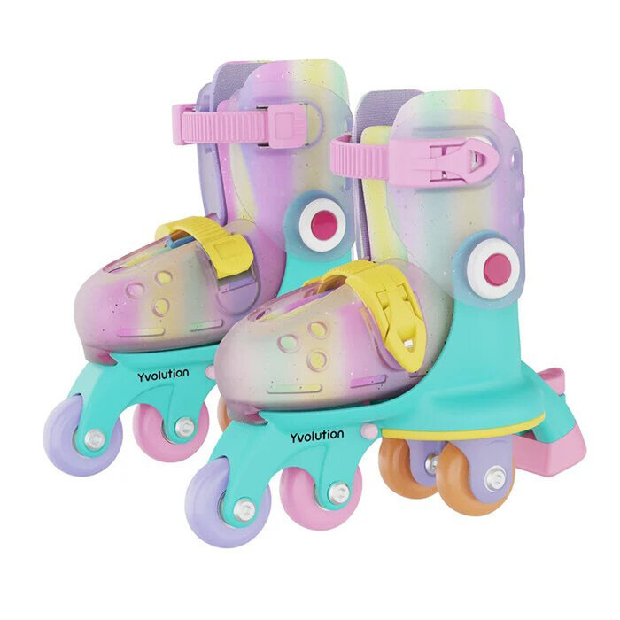 Yvolution Twista Learner Skeelers - Rainbow - 29-34