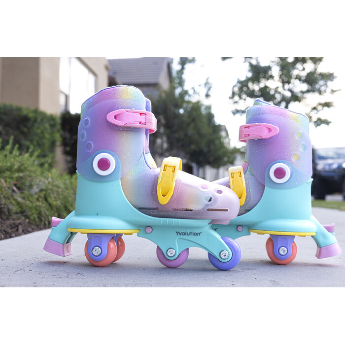 Yvolution Twista Learner Skeelers - Rainbow - 29-34