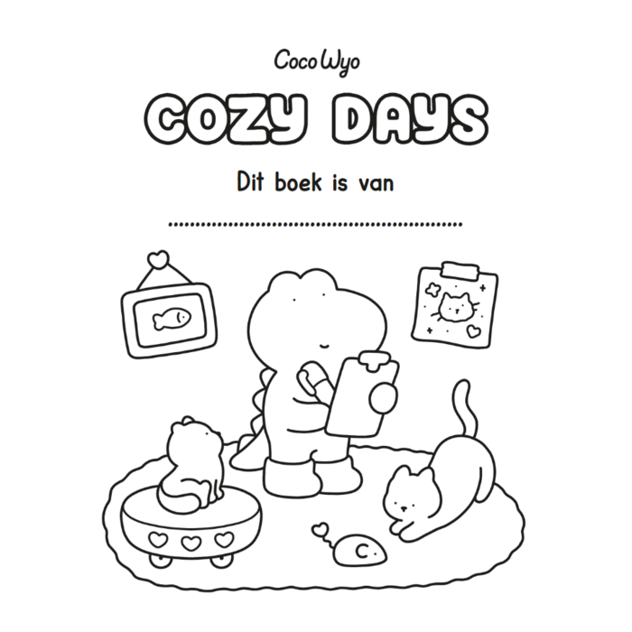 Deltas Cute & comfy kleurboek - cozy days