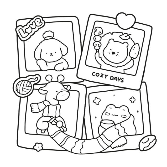 Deltas Cute & comfy kleurboek - cozy days