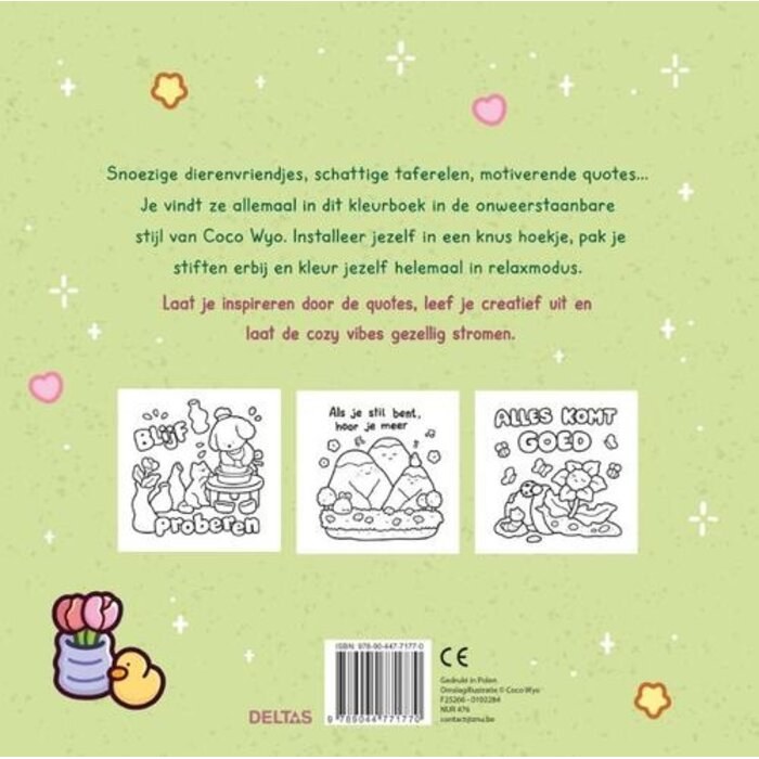 Deltas Cute & comfy kleurboek - cozy vibes