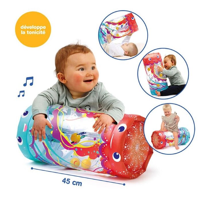 Ludi Sensorisch speelgoed - babyroller - kwal (meduse)