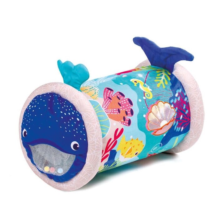 Ludi Sensorisch speelgoed - babyroller - stoffen walvis
