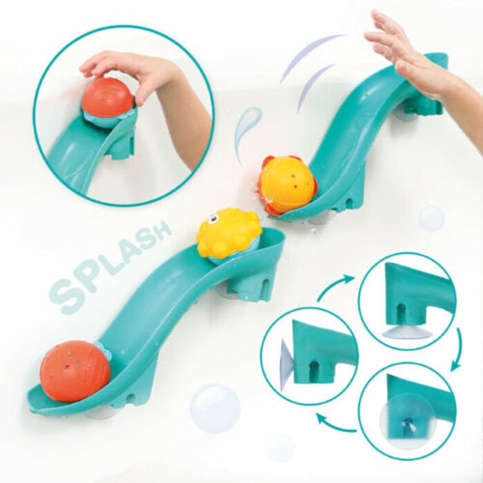 Ludi XXL badset met glijbanen - 16 delig