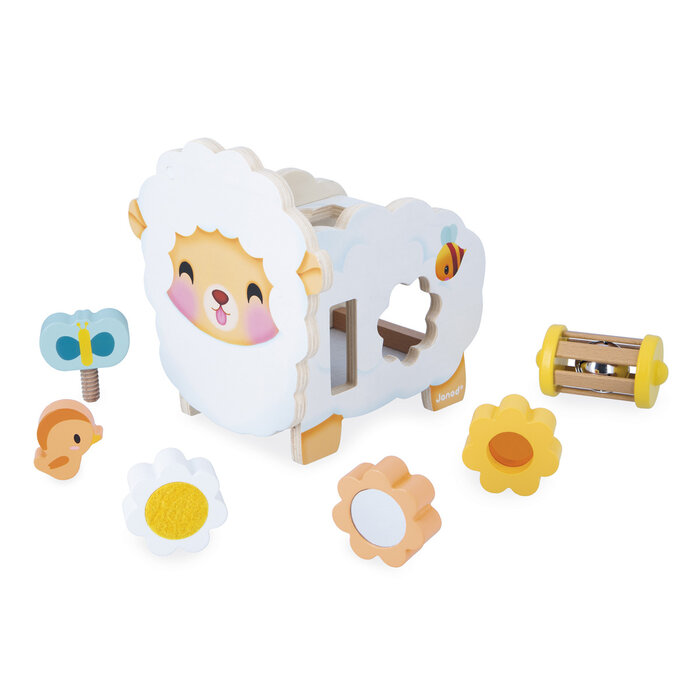 Janod Houten speelgoed - multi activiteiten schaap