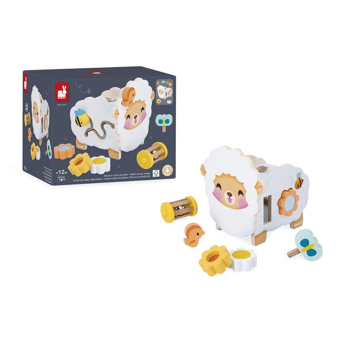 Janod Houten speelgoed - multi activiteiten schaap