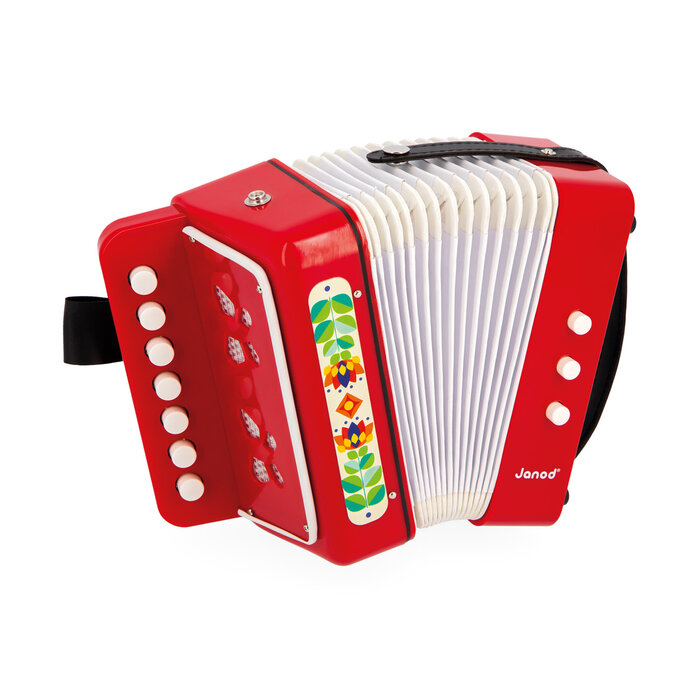 Janod Gioia muziekinstrument - accordeon - houten speelgoed