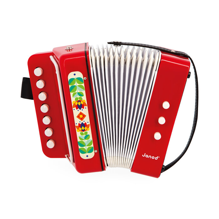 Janod Gioia muziekinstrument - accordeon - houten speelgoed