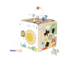 Janod Houten speelgoed -pure - actviteitenkubus maxi