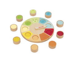 Janod Sensorisch speelgoed - memo wiel - houten speelgoed