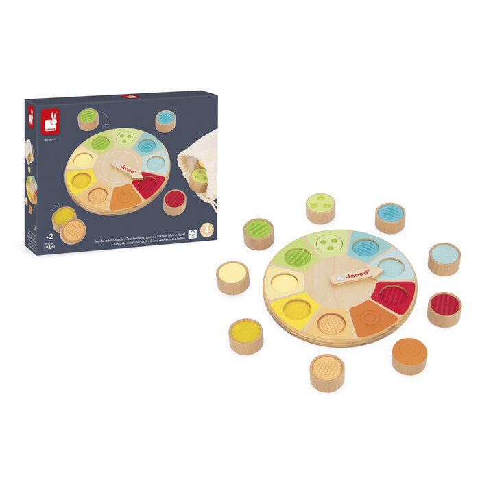 Janod Sensorisch speelgoed - memo wiel - houten speelgoed