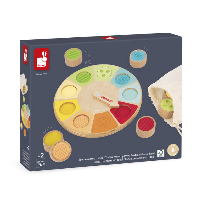 Janod Sensorisch speelgoed - memo wiel - houten speelgoed