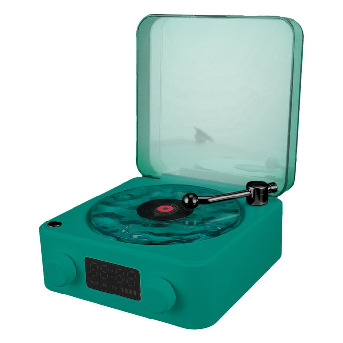 Little L nachtlamp in de vorm van een platenspeler - projector speaker - natuur