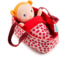 Lilliputiens Stoffen pop met mandje - Agathe