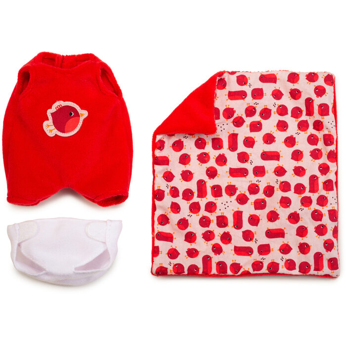 Lilliputiens Stoffen pop met mandje - Agathe