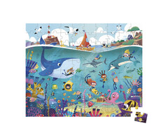 Janod Puzzelkoffer - zeebodem  (100 stukjes)