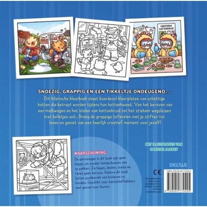 Deltas Cute & comfy - cozy kleurboek - cat crimes