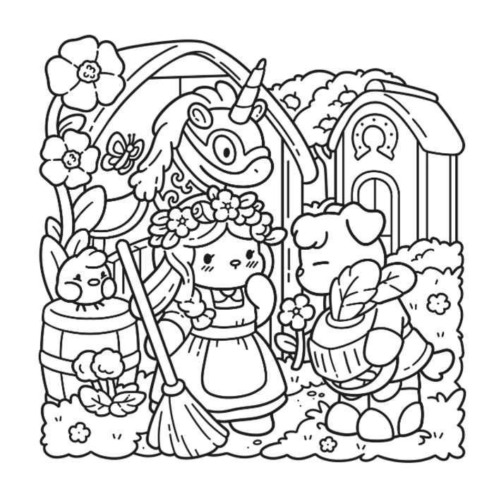 Deltas Cute & comfy - fantasy kleurboek - cozy kingdom