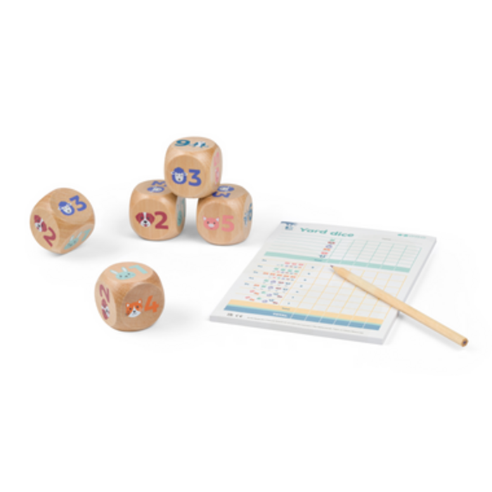 BS Toys Houten speelgoed - yathzy junior - dobbelspel