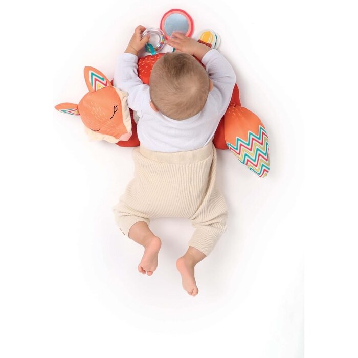 Ludi Stoffen speelgoed - activiteitenkussen - vos