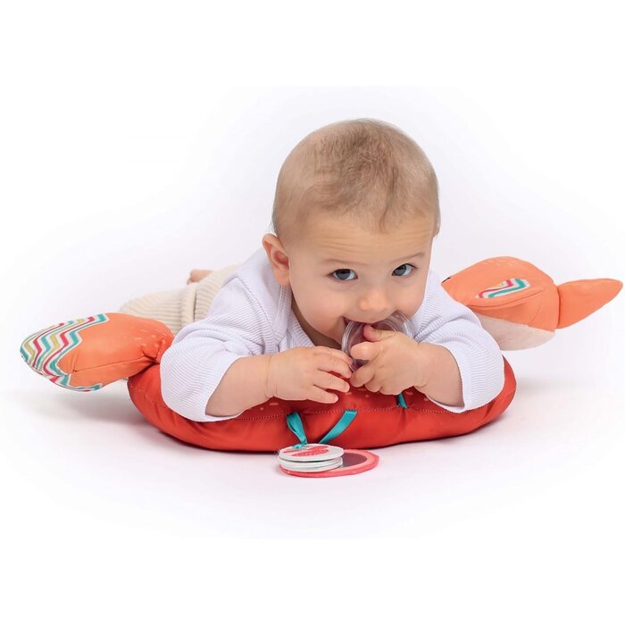 Ludi Stoffen speelgoed - activiteitenkussen - vos