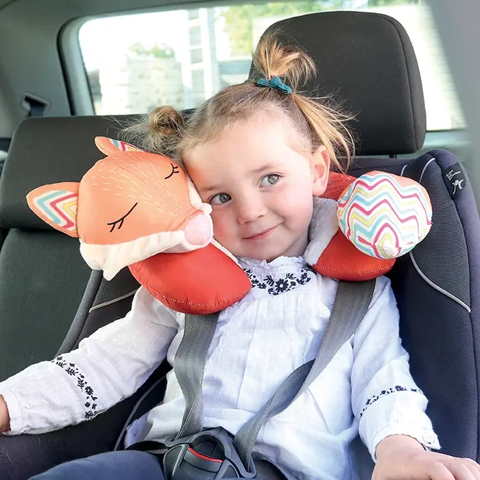 Ludi Stoffen speelgoed - activiteitenkussen - vos