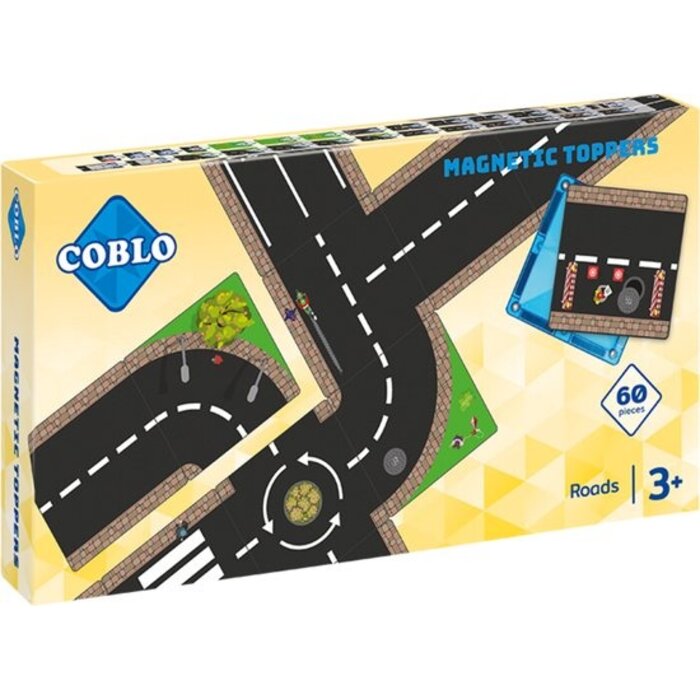 Coblo Magnetische tegels - Toppers Wegen - 60 stuks