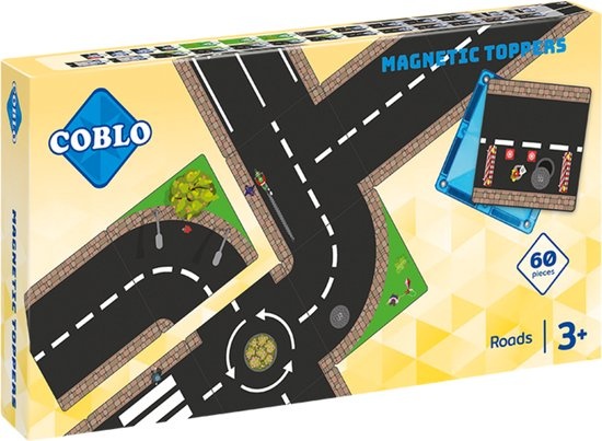 Coblo Magnetische tegels - Toppers Wegen - 60 stuks