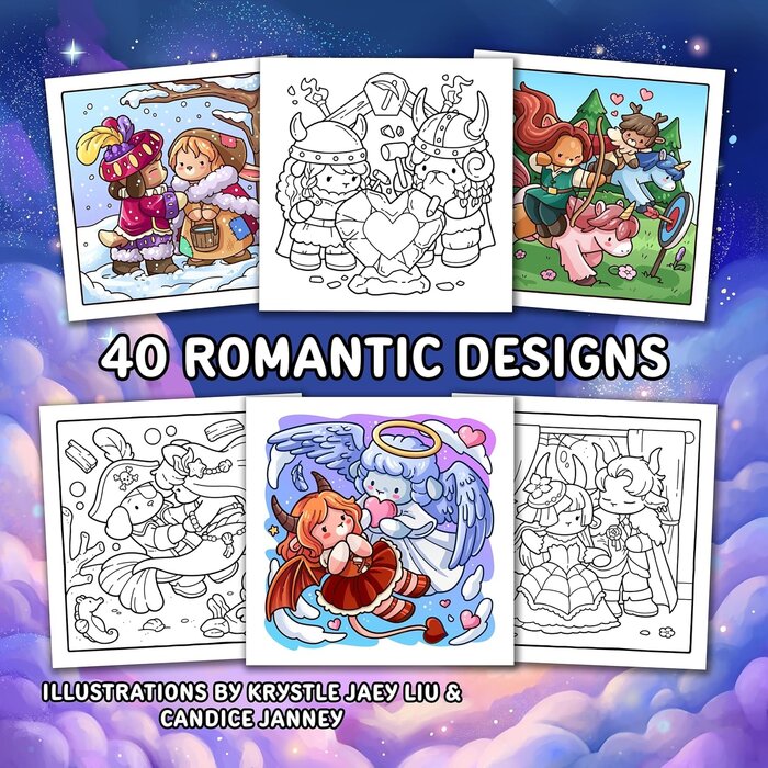 Deltas Comfy kleurboek - Cozy romantasy